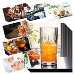 Ästhetische Trinkgläser Wasserglas Kristallglas Saftglas longdrinkgläser 280ml coktailgläser gläser set 6 teilig MOD-3